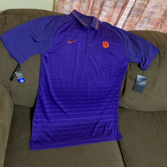 Nike Clemson Dri- Fit Polo, Mens Small (New) - Picture 2 of 8